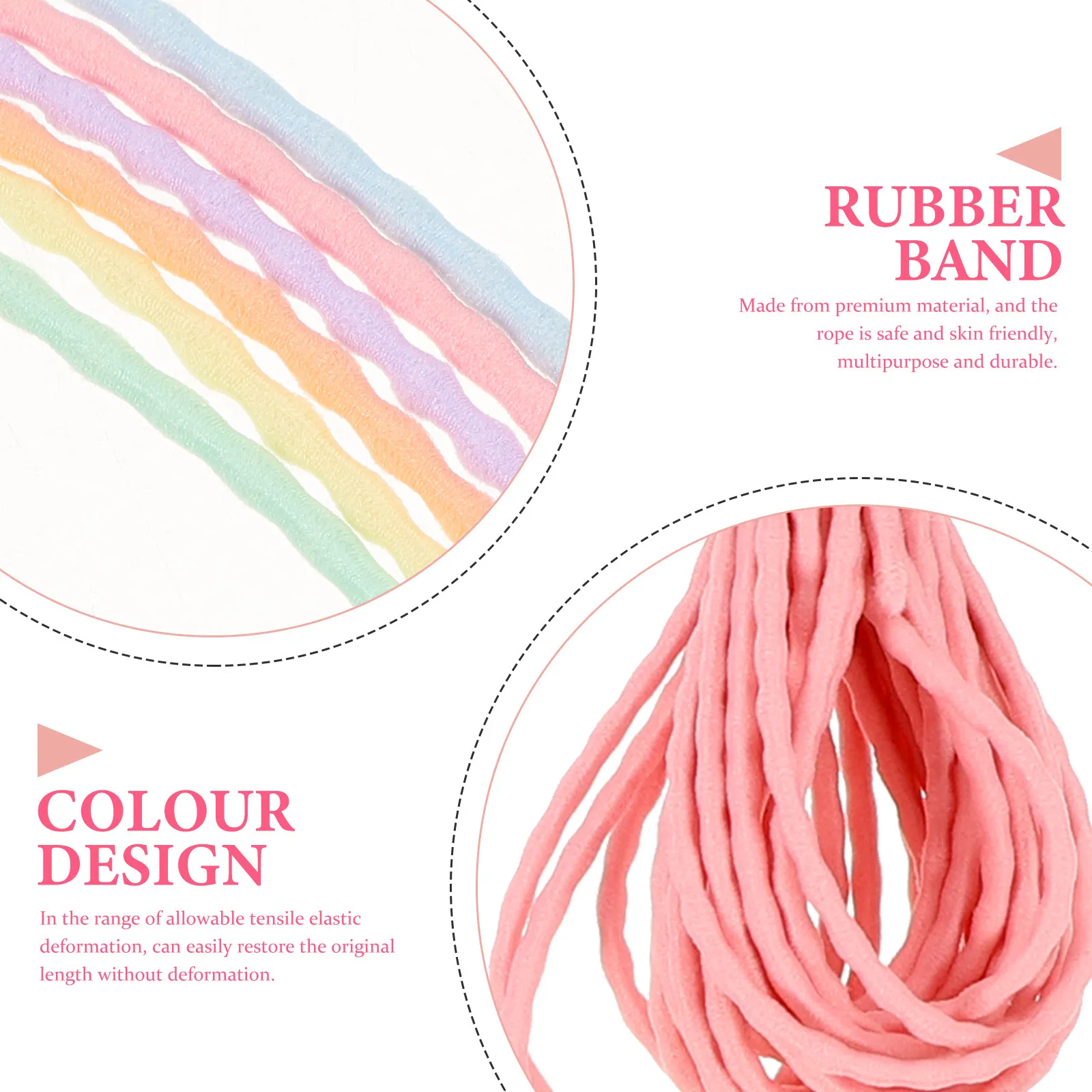 6Pcs Colorful Elastic Stretchy Hair Ties Cord DIY Jewelry String Bracelet Making Beading Thread Stretchy String
6Pcs Colorful Elastic Stretchy Hair Ties Cord DIY Jewelry String Bracelet Making Beading Thread Stretchy String