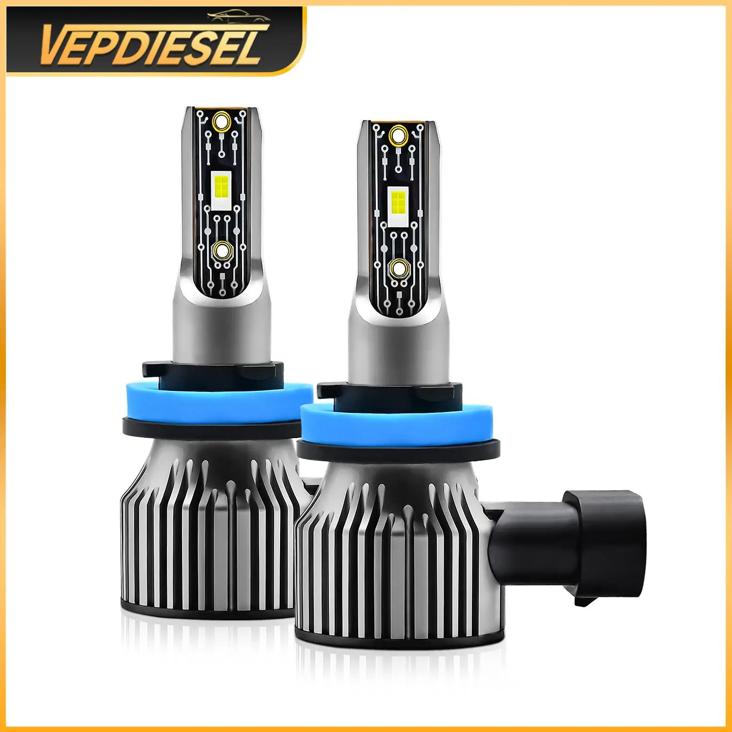 2Pcs 12000LM LED Headlights A6 H8/H9/H11 H4/9003 9005/HB3 9006/HB4 Automotive Replacement Parts
2Pcs 12000LM LED Headlights A6 H8/H9/H11 H4/9003 9005/HB3 9006/HB4 Automotive Replacement Parts