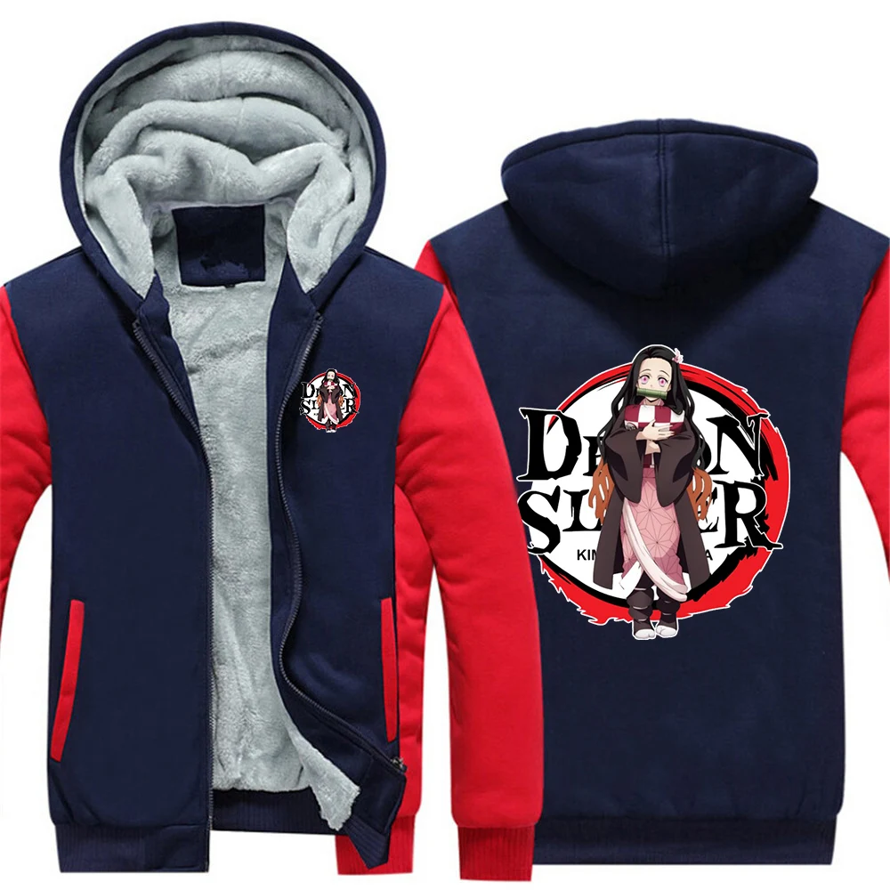 Warm Windproof Jacket 2026 Men's Demon Slayer Anime Nezuko Logo Print Winter New Fashion Comfortable Thickened Hooded Coat
Warm Windproof Jacket 2026 Men's Demon Slayer Anime Nezuko Logo Print Winter New Fashion Comfortable Thickened Hooded Coat