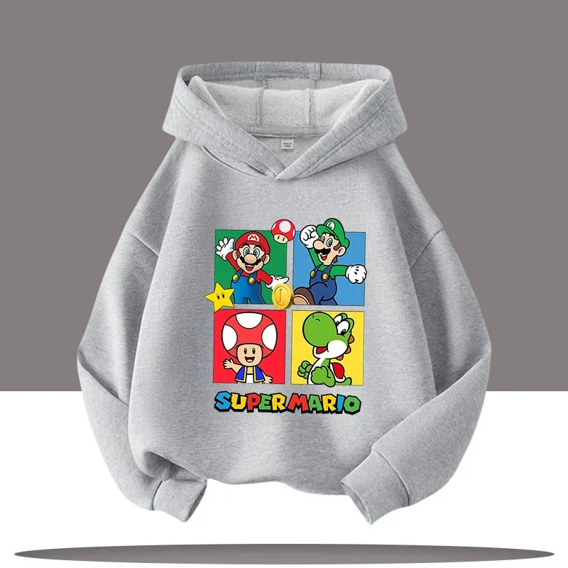 Mario Kids Hoodie - Fall/Winter Boys' Sport Shirt with Game Cartoon Print - Girls' Casual Top - Spring/Summer Long Sleeve Shirt
Mario Kids Hoodie - Fall/Winter Boys' Sport Shirt with Game Cartoon Print - Girls' Casual Top - Spring/Summer Long Sleeve Shirt
