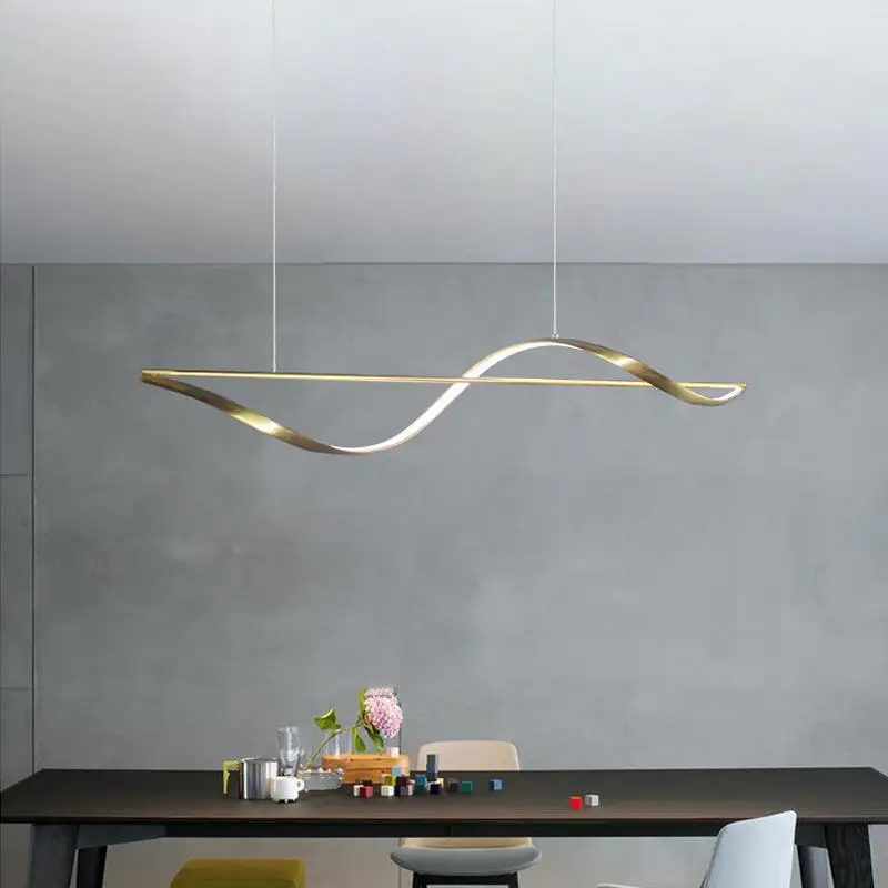 Nordic Art Line Dining Table Pendant Lamp All Copper Light Luxury Modern Design Restaurant Bar Parlor Cafe Minimalist LED Light
Nordic Art Line Dining Table Pendant Lamp All Copper Light Luxury Modern Design Restaurant Bar Parlor Cafe Minimalist LED Light