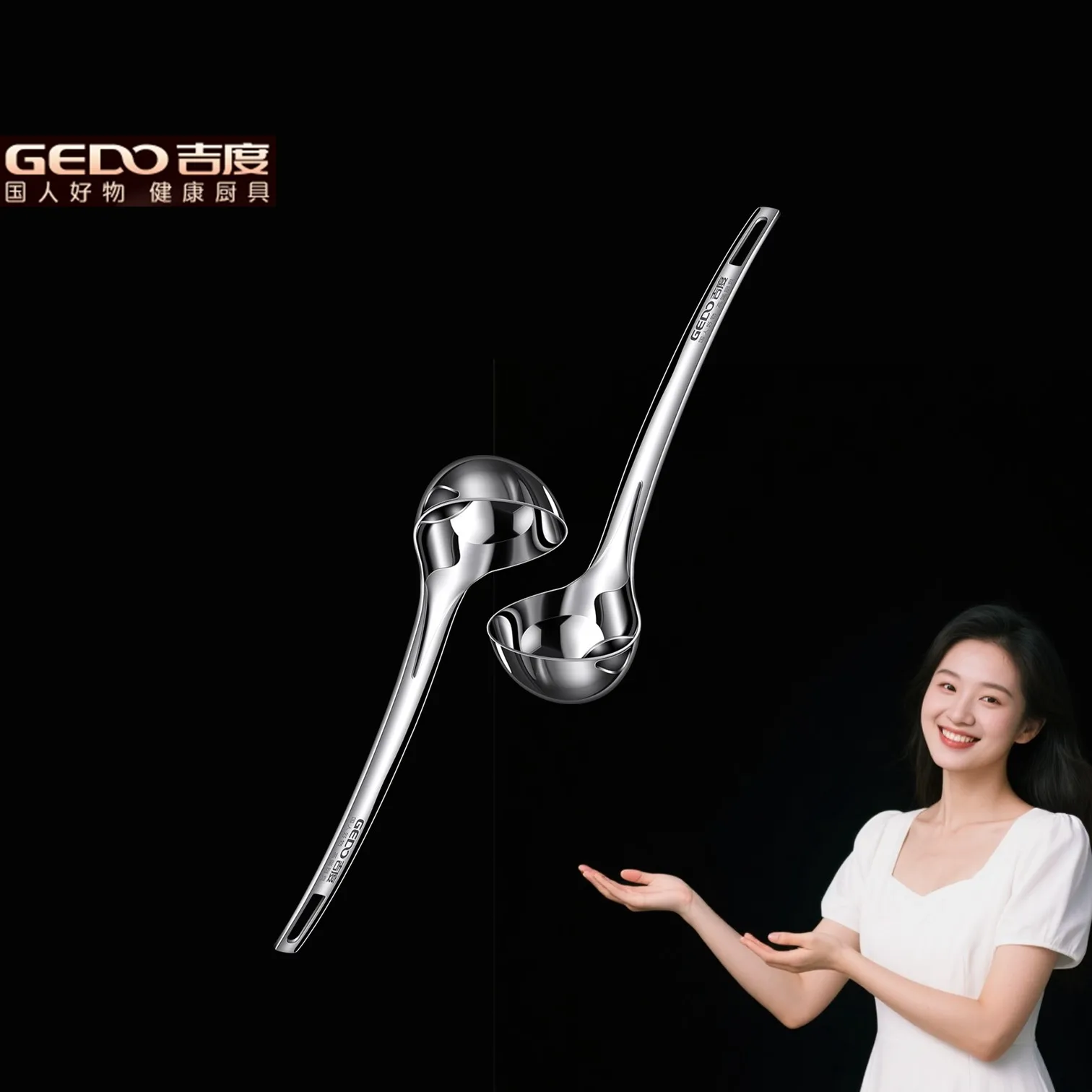 2 Pieces of GEDO Kitchen Oil Separating Spoons 305mm Length 83mm Width Family Serving Scoop Ultra Thick Soup Ladle for Banquet
2 Pieces of GEDO Kitchen Oil Separating Spoons 305mm Length 83mm Width Family Serving Scoop Ultra Thick Soup Ladle for Banquet