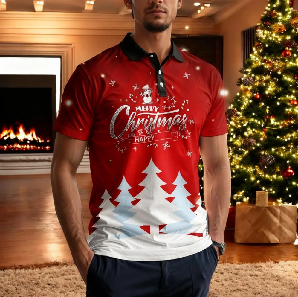 2026 Новая рождественская рубашка поло с принтом для мужчин и женщин, рубашка на пуговицах с воротником для взрослых и детей, рубашка поло
2026 Новая рождественская рубашка поло с принтом для мужчин и женщин, рубашка на пуговицах с воротником для взрослых и детей, рубашка поло