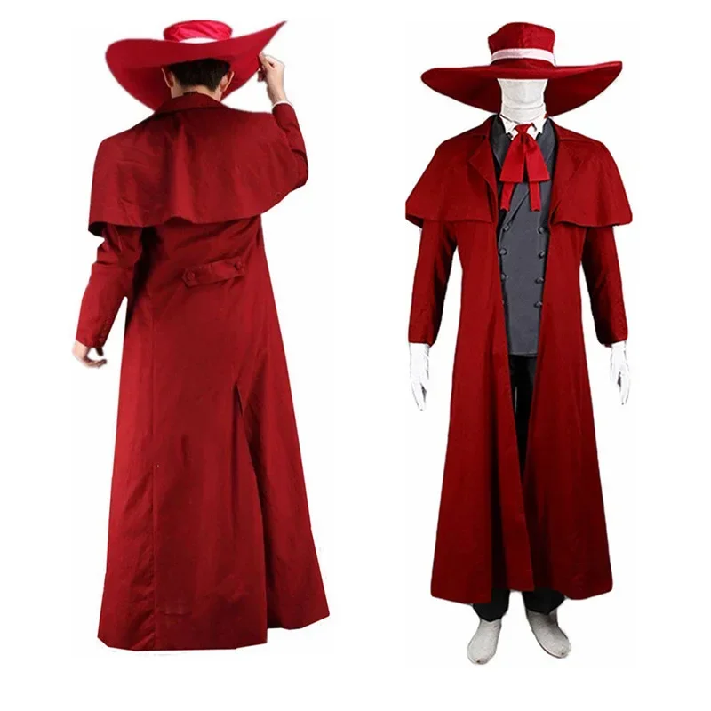 Hellsing Anime Cosplay Alucard Man Costume High-Quality Adult Size Masquerade Ball Gothic Halloween Party Wear
Hellsing Anime Cosplay Alucard Man Costume High-Quality Adult Size Masquerade Ball Gothic Halloween Party Wear
