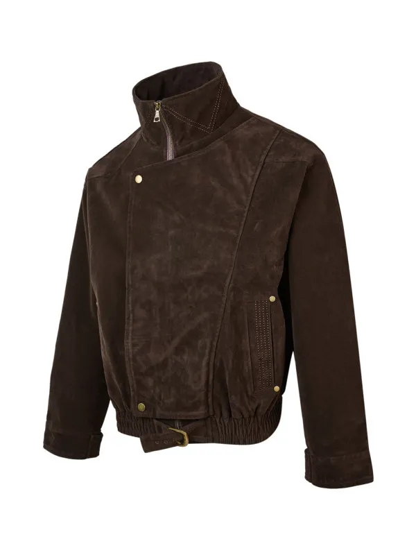 TANGZ STUDIO Men's Brown Suede Thiened American Workwear Jaet Youth Trend Stand Fit Polyester Long Sve Outerwear
TANGZ STUDIO Men's Brown Suede Thiened American Workwear Jaet Youth Trend Stand Fit Polyester Long Sve Outerwear