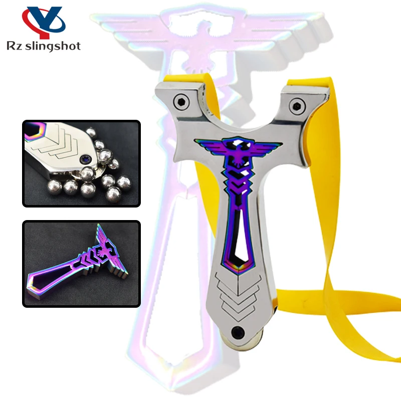 Stainless Steel Colorful Slingshot Exquisite Metal Sling Handy Portable Hunting Items Shooting Competition Toys With Magnets
Stainless Steel Colorful Slingshot Exquisite Metal Sling Handy Portable Hunting Items Shooting Competition Toys With Magnets