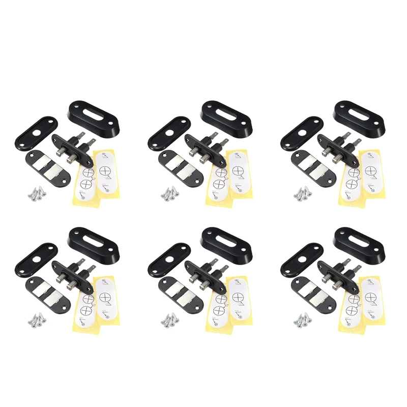 6X Black Sliding Door Contact Switch For Car Van Alarm Central Locking For VW T4 FORD
6X Black Sliding Door Contact Switch For Car Van Alarm Central Locking For VW T4 FORD