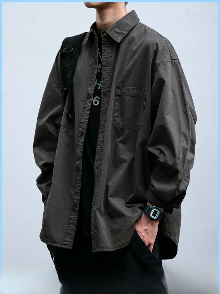 Japanese Streetwear High Quality Cargo Shirts For Men Vintage Casual Long Sleeve Spring Autumn Harajuku Thin Coat Mens Clothing
Japanese Streetwear High Quality Cargo Shirts For Men Vintage Casual Long Sleeve Spring Autumn Harajuku Thin Coat Mens Clothing