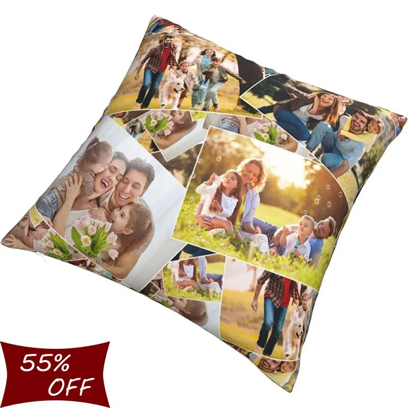Custom Collage Photo Pillow Personalized Family Couple Pet Picture Throw Cushion Unique Home Decor Gift for Birthday/Wedding 
Custom Collage Photo Pillow Personalized Family Couple Pet Picture Throw Cushion Unique Home Decor Gift for Birthday/Wedding