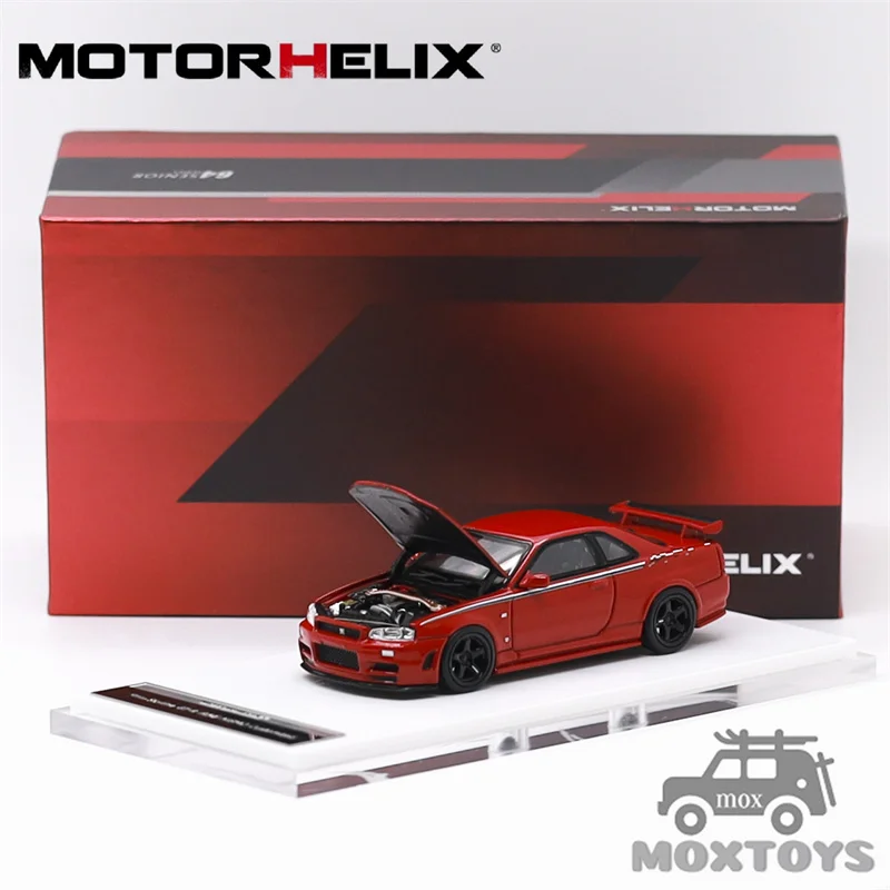 MOTORHELIX 1:64 SKYLINE (R34) CUSTOMIZED Red Diecast Model Car
MOTORHELIX 1:64 SKYLINE (R34) CUSTOMIZED Red Diecast Model Car
