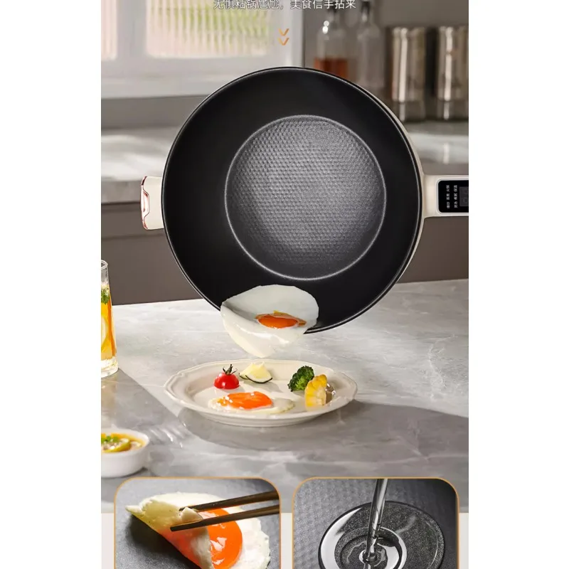 Fried vegetable wok Household multi-functional non-stick electric pot Electric hot
Fried vegetable wok Household multi-functional non-stick electric pot Electric hot