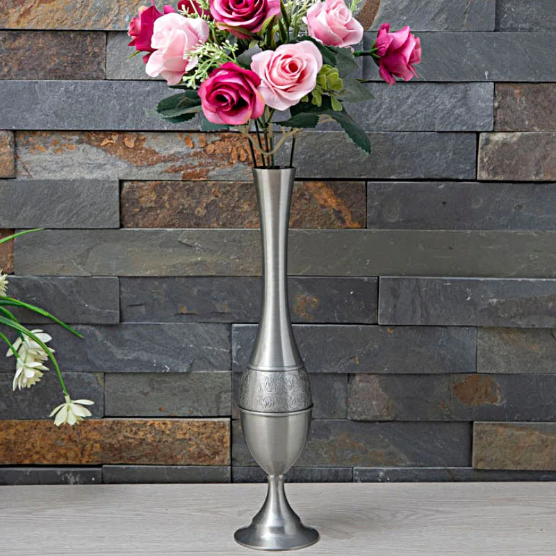 Europe Retro metal flowers vases for weddings Table vase Home decoration tabletop vase crafts gifts Ancient tin color HP080
Europe Retro metal flowers vases for weddings Table vase Home decoration tabletop vase crafts gifts Ancient tin color HP080