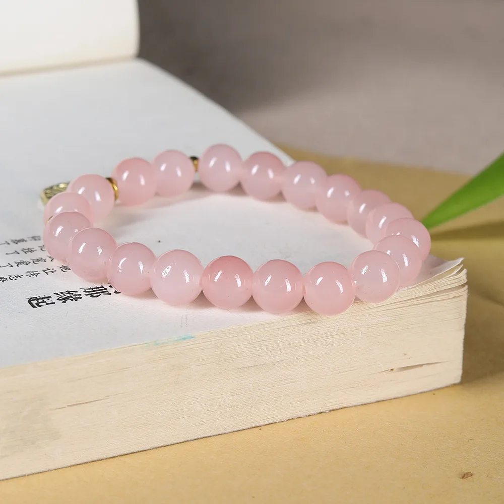 Natural Pink Yanyuan Agate Single Strand Bracelet with Fortune Tag for Women Fresh Candy Colored Beaded Jewelry Gifts
Natural Pink Yanyuan Agate Single Strand Bracelet with Fortune Tag for Women Fresh Candy Colored Beaded Jewelry Gifts
