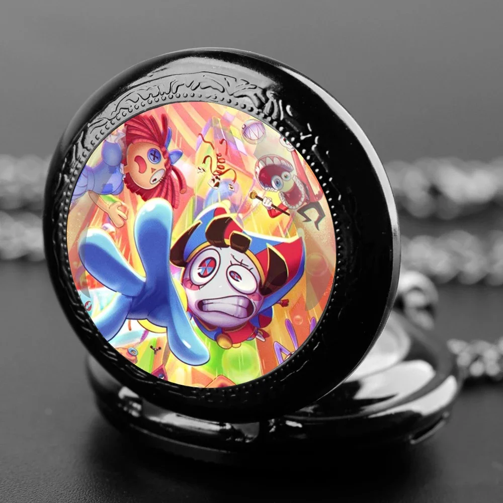 The Amazing Digital Circus Glass Dome Pocket Watch with Chain Necklace Women Men Pendant Clock Necklace Accessory Children Gifts
The Amazing Digital Circus Glass Dome Pocket Watch with Chain Necklace Women Men Pendant Clock Necklace Accessory Children Gifts