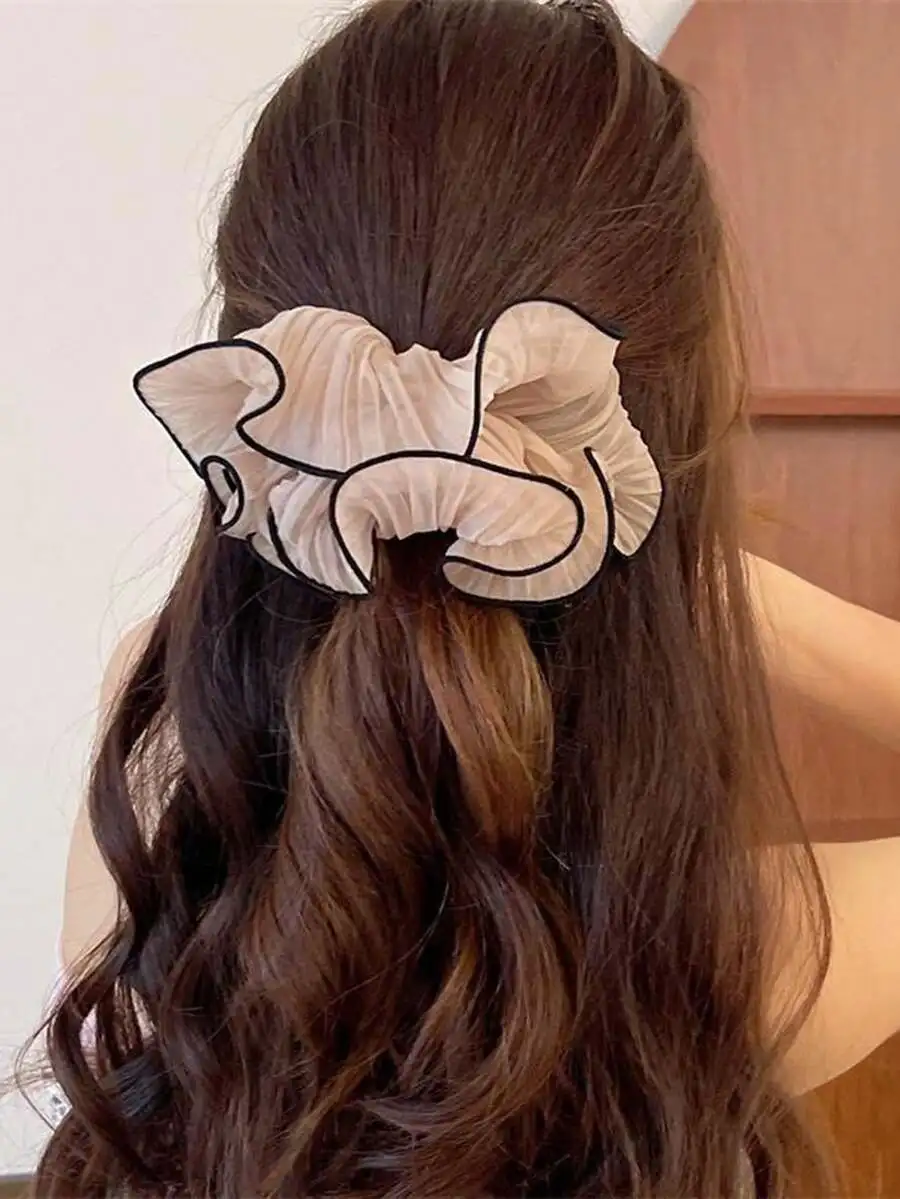 4pcs French Style Chiffon Lace Bow Hair Scrunchies For Women Elegant Daily Vacation Casual Accessory
4pcs French Style Chiffon Lace Bow Hair Scrunchies For Women Elegant Daily Vacation Casual Accessory