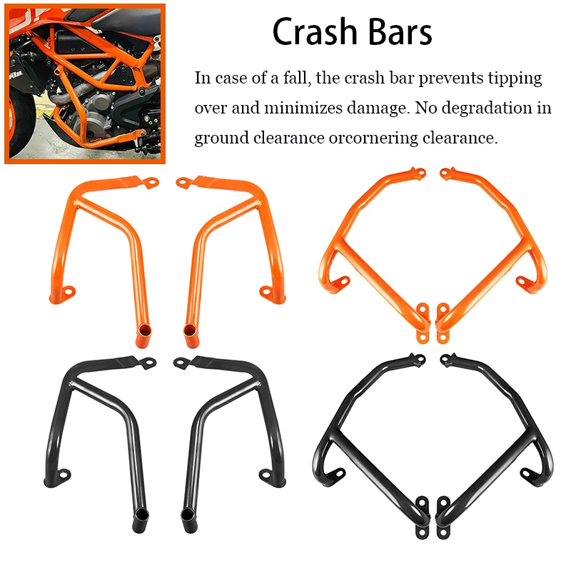 Orange & Black Metal Iron Crash Bars Engine Guard For KTM 250 Duke 390 Motorcycle Highway Engine Guard Fairing Protector
Orange & Black Metal Iron Crash Bars Engine Guard For KTM 250 Duke 390 Motorcycle Highway Engine Guard Fairing Protector