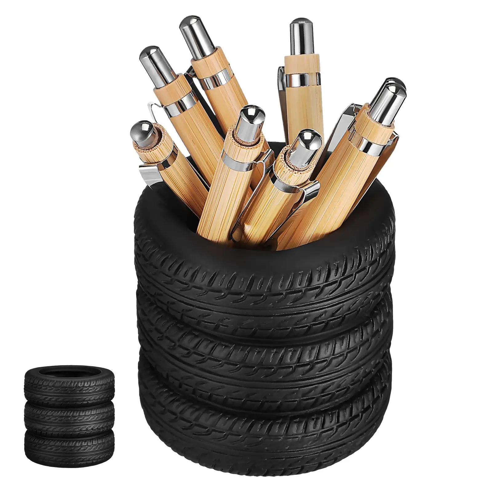 Tire Shaped Pen Holder Desk Organizer Storage Bucket for Pencils Crayons Office Supplies Cute Plastic Multi Functional Creative
Tire Shaped Pen Holder Desk Organizer Storage Bucket for Pencils Crayons Office Supplies Cute Plastic Multi Functional Creative
