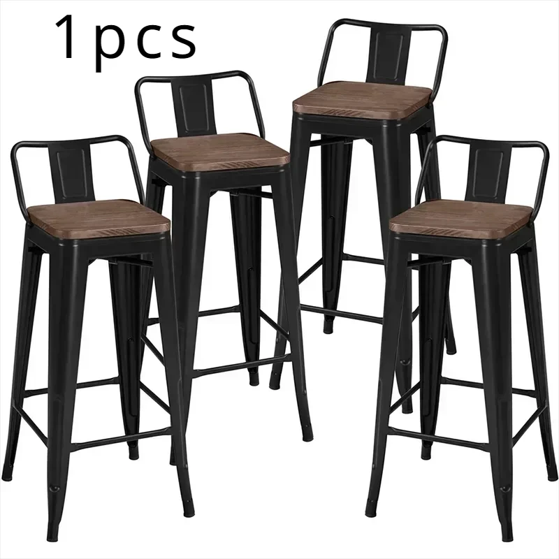 Lounge Modern Metal Bar Stools with Back Black bar chairs Nordic Stool High Chair
Lounge Modern Metal Bar Stools with Back Black bar chairs Nordic Stool High Chair