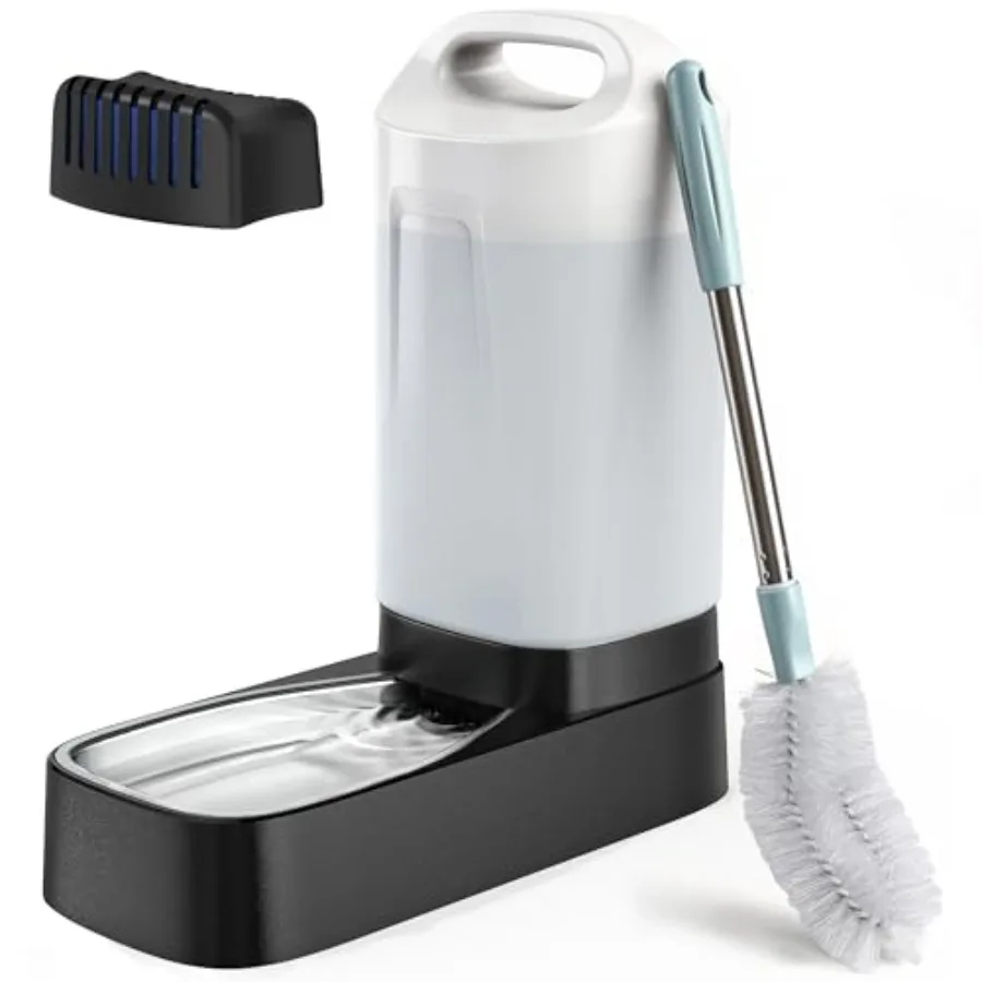 Automatic Dog Water Bowl Dispenser - with Filter 2.4 Gallon Stainless Steel Gravity Pet Water Feeder with Ergonomic Handle Desi
Automatic Dog Water Bowl Dispenser - with Filter 2.4 Gallon Stainless Steel Gravity Pet Water Feeder with Ergonomic Handle Desi