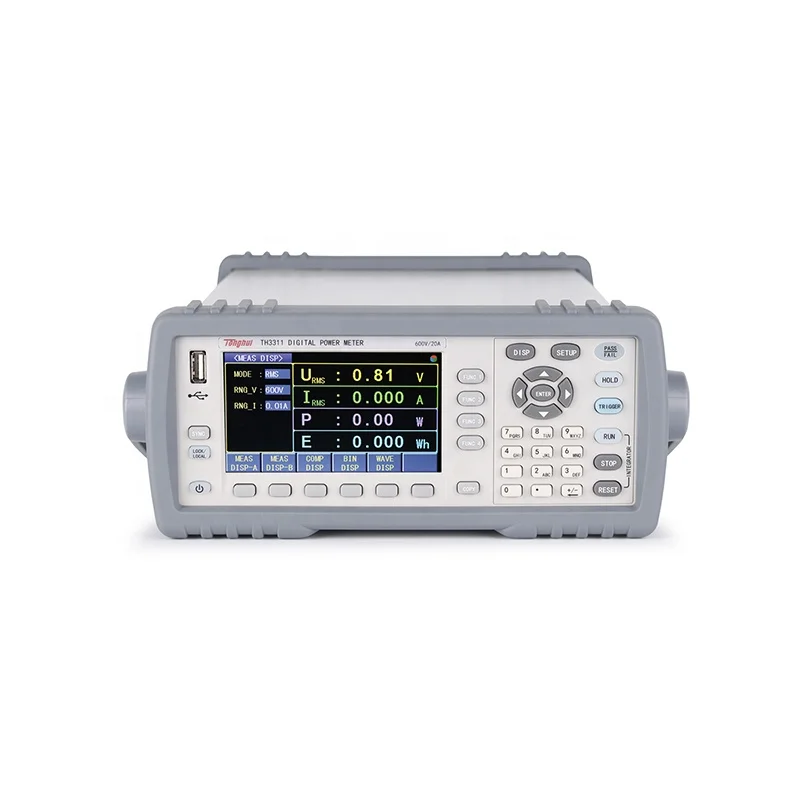 Tonghui TH3311 AC DC Цифровой измеритель мощности, испытательный инструмент
Tonghui TH3311 AC DC Цифровой измеритель мощности, испытательный инструмент