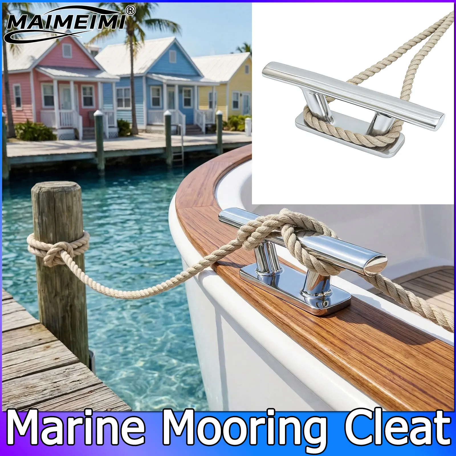 1PC Boat Accessories Marine 316 Stainless Steel Mooring Cleat Marine Boat Yacht Bollard 6" 8" 10" Mooring Cleat Dock Cleat
1PC Boat Accessories Marine 316 Stainless Steel Mooring Cleat Marine Boat Yacht Bollard 6" 8" 10" Mooring Cleat Dock Cleat