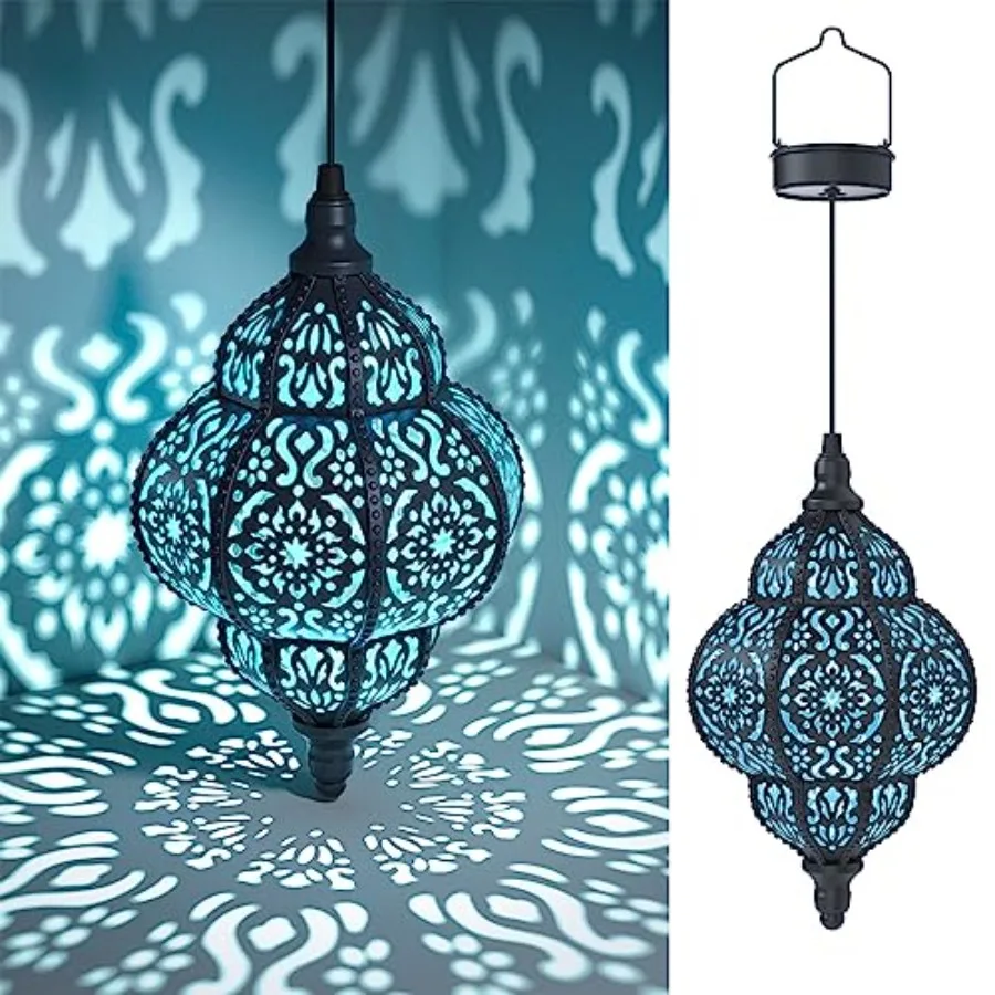 Hanging Solar Lights Outdoor Garden Decor Solar Lantern Waterproof Plastic Moroccan Outdoor Decorations for Patio Pathway Yard
Hanging Solar Lights Outdoor Garden Decor Solar Lantern Waterproof Plastic Moroccan Outdoor Decorations for Patio Pathway Yard