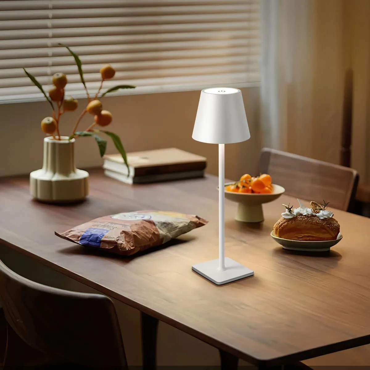 LED table lamp, modern ironware tall glass touch-controlled dimming-charging night light for dining room/bedroom/bar counter
LED table lamp, modern ironware tall glass touch-controlled dimming-charging night light for dining room/bedroom/bar counter