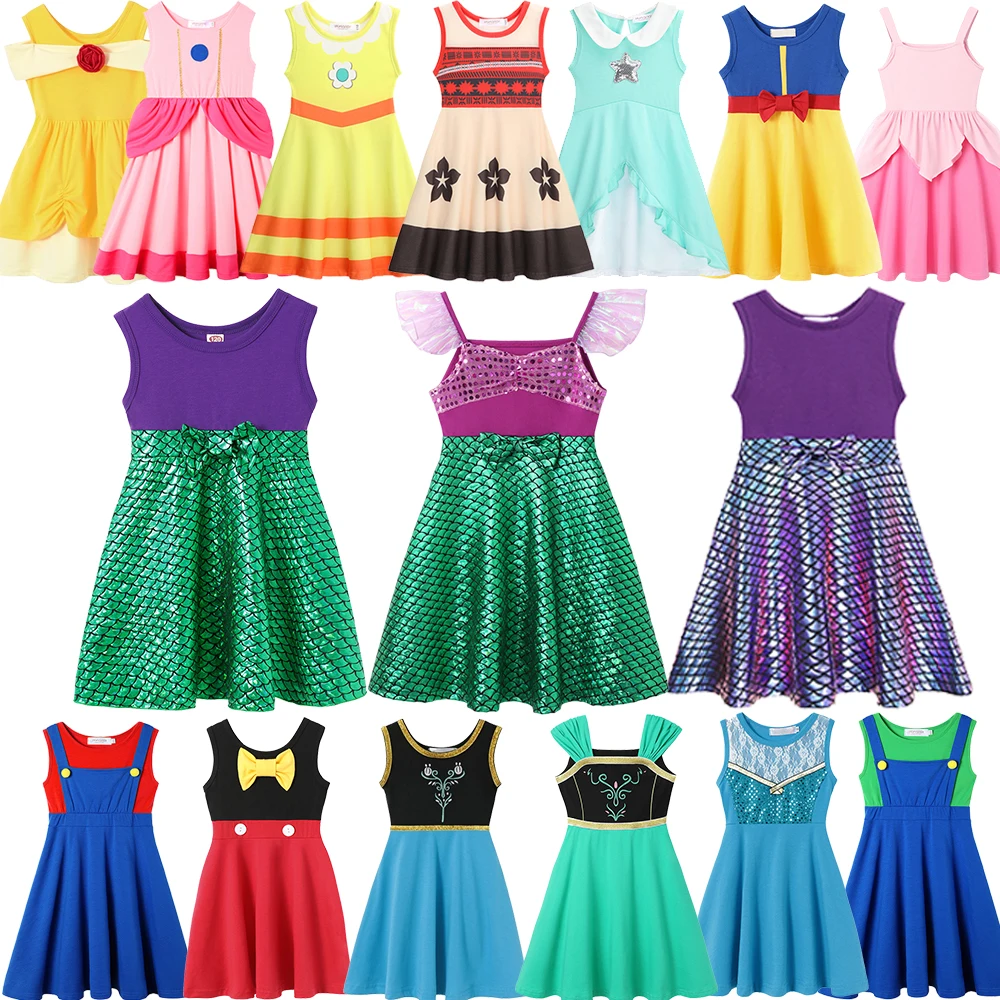 Casual Dress For Girls Peach Princess Style Beach Skirt For Kids Sleeveless Knee-Length Skirts Fashionable 2024 New Summer Dress
Casual Dress For Girls Peach Princess Style Beach Skirt For Kids Sleeveless Knee-Length Skirts Fashionable 2024 New Summer Dress