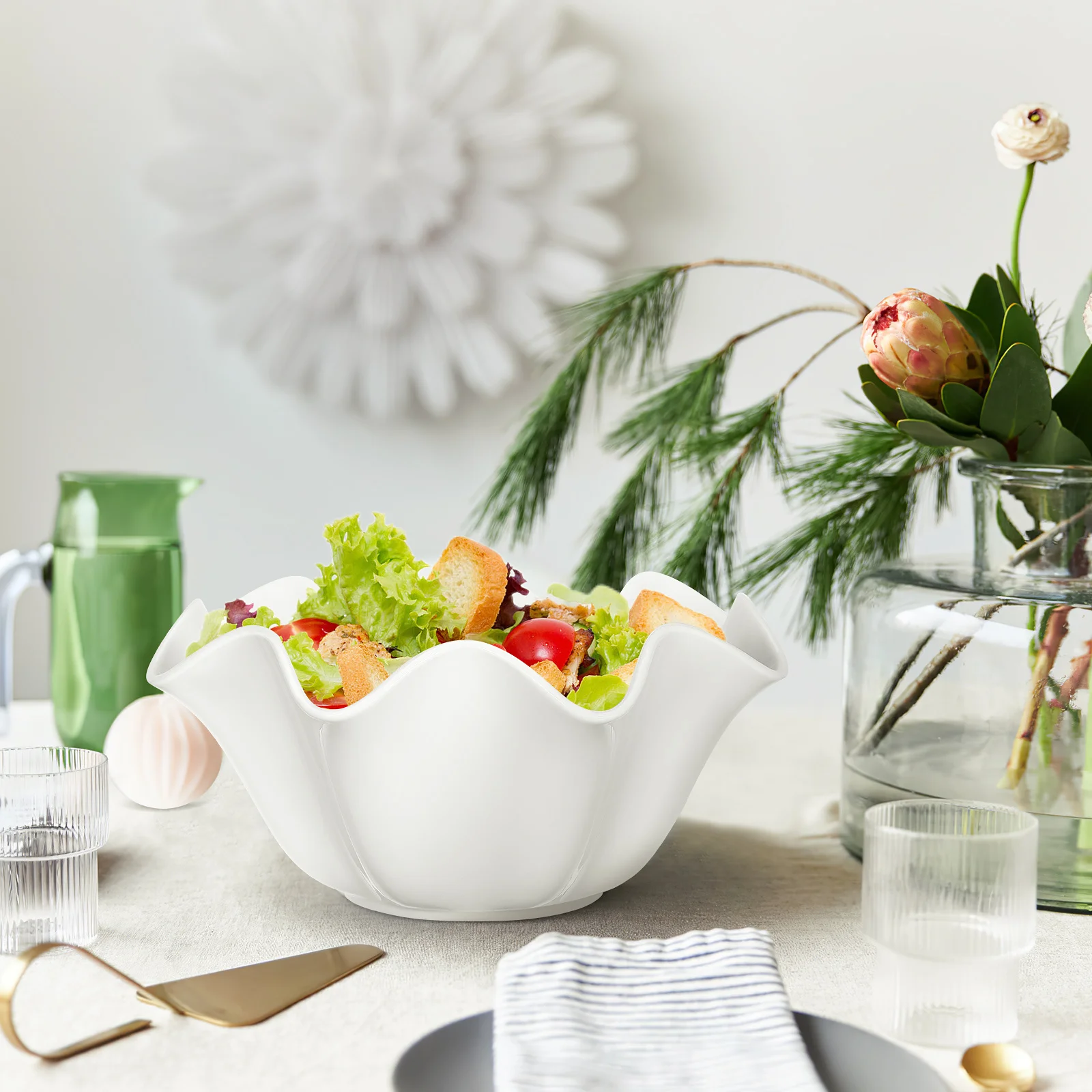 Ceramic Soup Bowl White Porcelain Large Thick Decorative Multi-Function Kitchen Serving Bowl Ceramic Bowls
Ceramic Soup Bowl White Porcelain Large Thick Decorative Multi-Function Kitchen Serving Bowl Ceramic Bowls