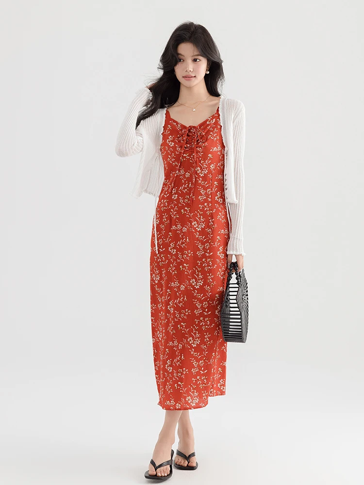 MoNing Summer Floral Print High Waist Long Dr Two-Piece Set Svel Cardigan Dr Ele Unique Design Sensation
MoNing Summer Floral Print High Waist Long Dr Two-Piece Set Svel Cardigan Dr Ele Unique Design Sensation