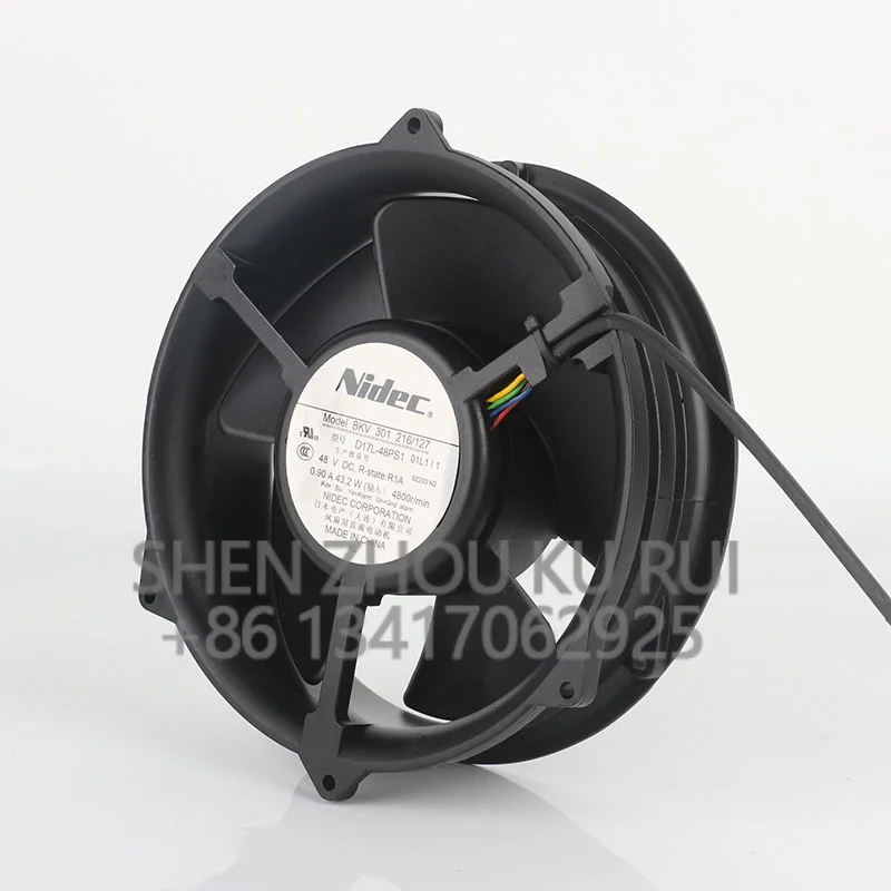 Cooling fan four-wire D17L-48PS1 01L1I1 New Original Nidec 5V 12V 24V DC48V 0.90A AC EC 17050 170X170X50MM 17CM Inverter server
Cooling fan four-wire D17L-48PS1 01L1I1 New Original Nidec 5V 12V 24V DC48V 0.90A AC EC 17050 170X170X50MM 17CM Inverter server