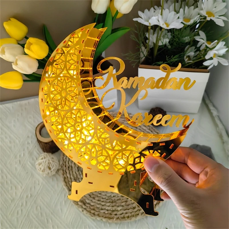 2024 Ramadans Decoration Islamic Muslims Ornaments for Eid Festival with Glowing Gold Wire Lights D2RD
2024 Ramadans Decoration Islamic Muslims Ornaments for Eid Festival with Glowing Gold Wire Lights D2RD