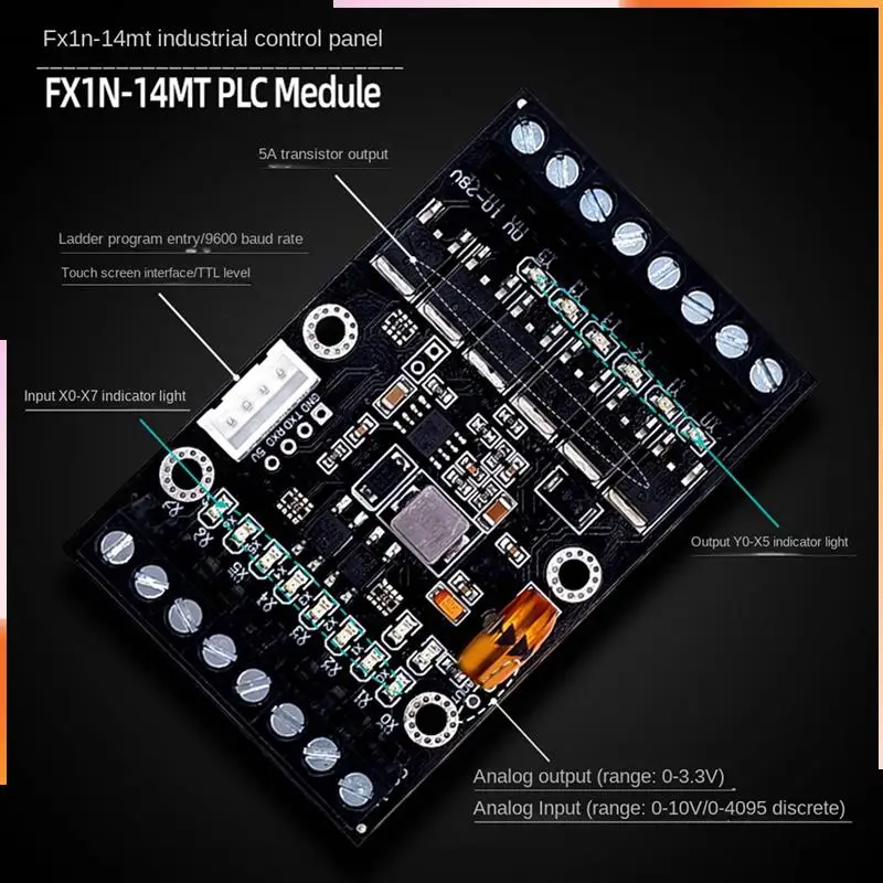 A92Z 2X FX1N-14MT ПЛК Промышленная плата управления Модуль ПЛК Аналоговый ввод/вывод с релейным модулем задержки направляющей
A92Z 2X FX1N-14MT ПЛК Промышленная плата управления Модуль ПЛК Аналоговый ввод/вывод с релейным модулем задержки направляющей