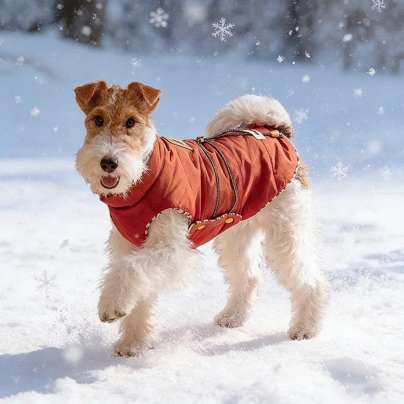 Christmas Dog Warm Padded Vest with D-Ring Harness Hole Thickened Winter Coat for Small Dogs Outdoor Walking Cold Weather Puppy
Christmas Dog Warm Padded Vest with D-Ring Harness Hole Thickened Winter Coat for Small Dogs Outdoor Walking Cold Weather Puppy