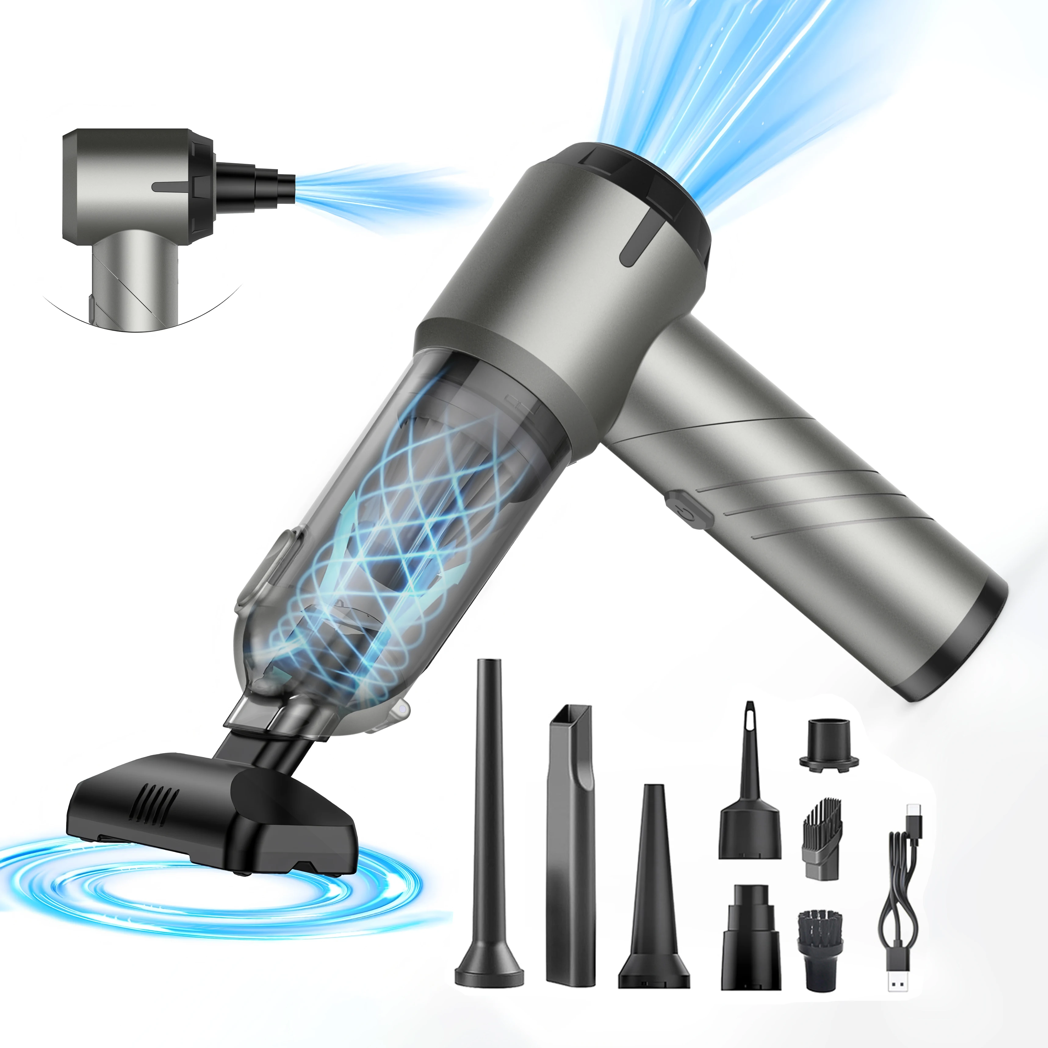 OEM Portable 3-in-1 Mini Wireless Vacuum Cleaner 15000Pa for Car and Home
OEM Portable 3-in-1 Mini Wireless Vacuum Cleaner 15000Pa for Car and Home
