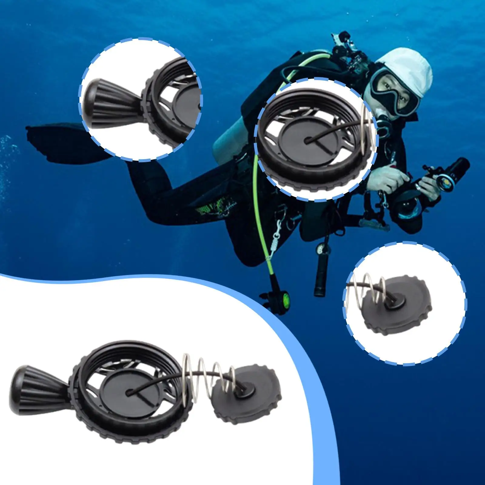 Reinforced Nylon Scuba Diving Dump Valve Compact Portable Accessory for Snorkeling and Underwater Equipment
Reinforced Nylon Scuba Diving Dump Valve Compact Portable Accessory for Snorkeling and Underwater Equipment