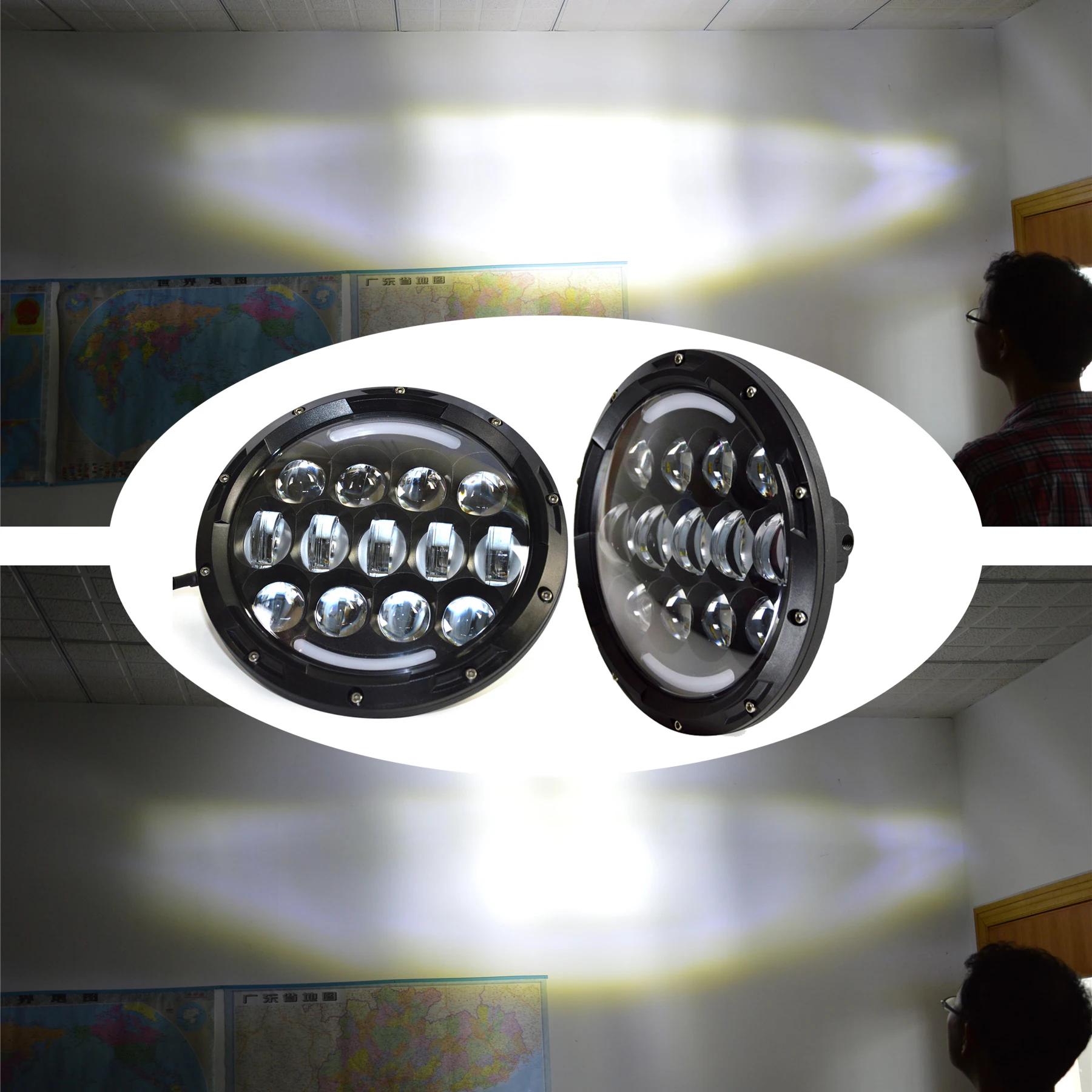 Lantsun J108 7-Inch LED Head Lamp Aluminum Alloy Round Headlights for Jeep for Wrangler JK07-17, 1-pair
Lantsun J108 7-Inch LED Head Lamp Aluminum Alloy Round Headlights for Jeep for Wrangler JK07-17, 1-pair