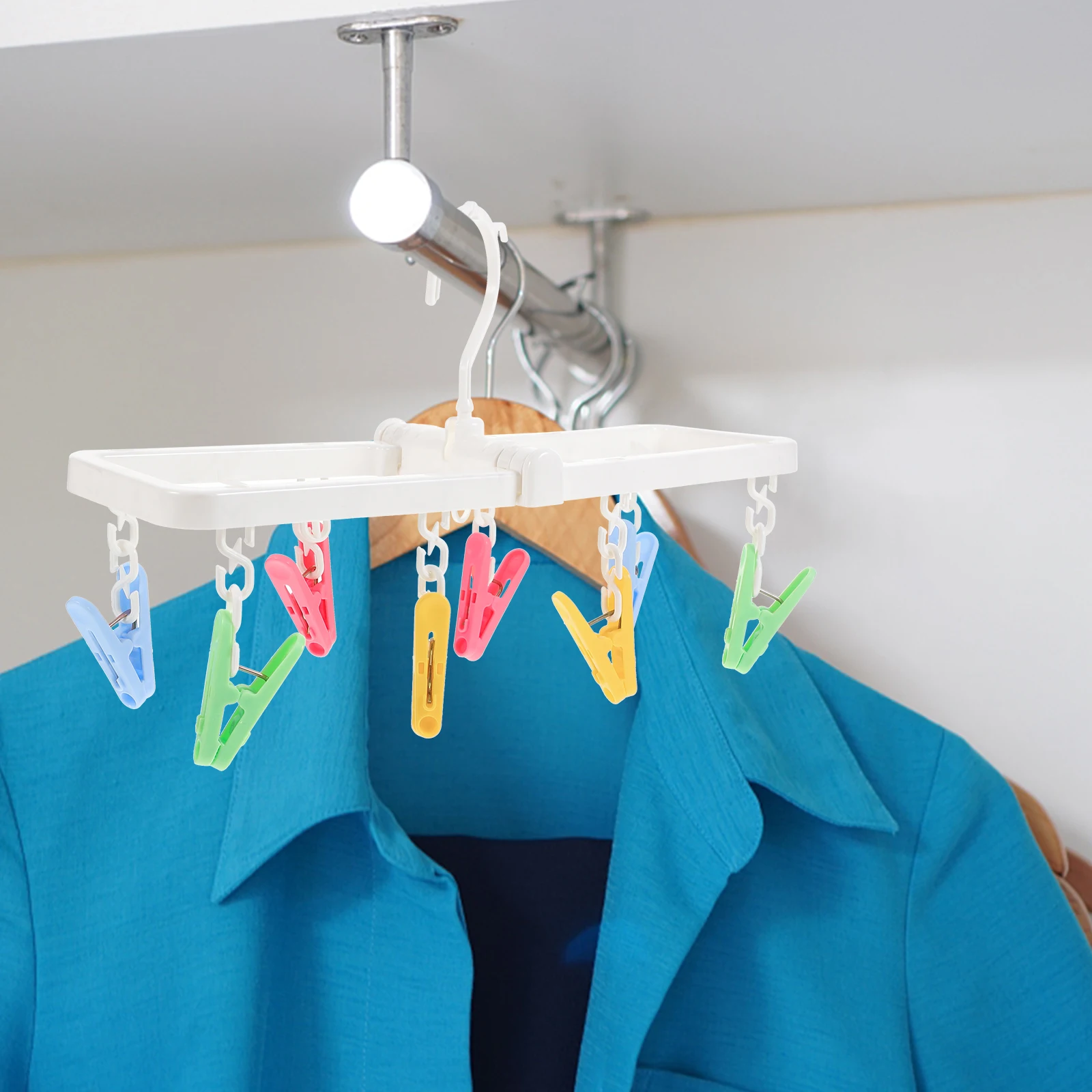 Rotating Sock Clip Hanger Anti-Slip Drying Rack for Underwear Underpants Laundry Hanging Rack Sock Hanger Laundry Clips
Rotating Sock Clip Hanger Anti-Slip Drying Rack for Underwear Underpants Laundry Hanging Rack Sock Hanger Laundry Clips