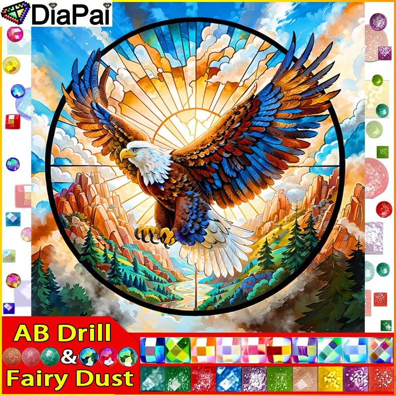 DIAPAI сказочная пыль AB квадратная/круглая дрель 5D DIY алмазная живопись "Орел животное закат" вышивка крестиком полный горный хрусталь
DIAPAI сказочная пыль AB квадратная/круглая дрель 5D DIY алмазная живопись "Орел животное закат" вышивка крестиком полный горный хрусталь