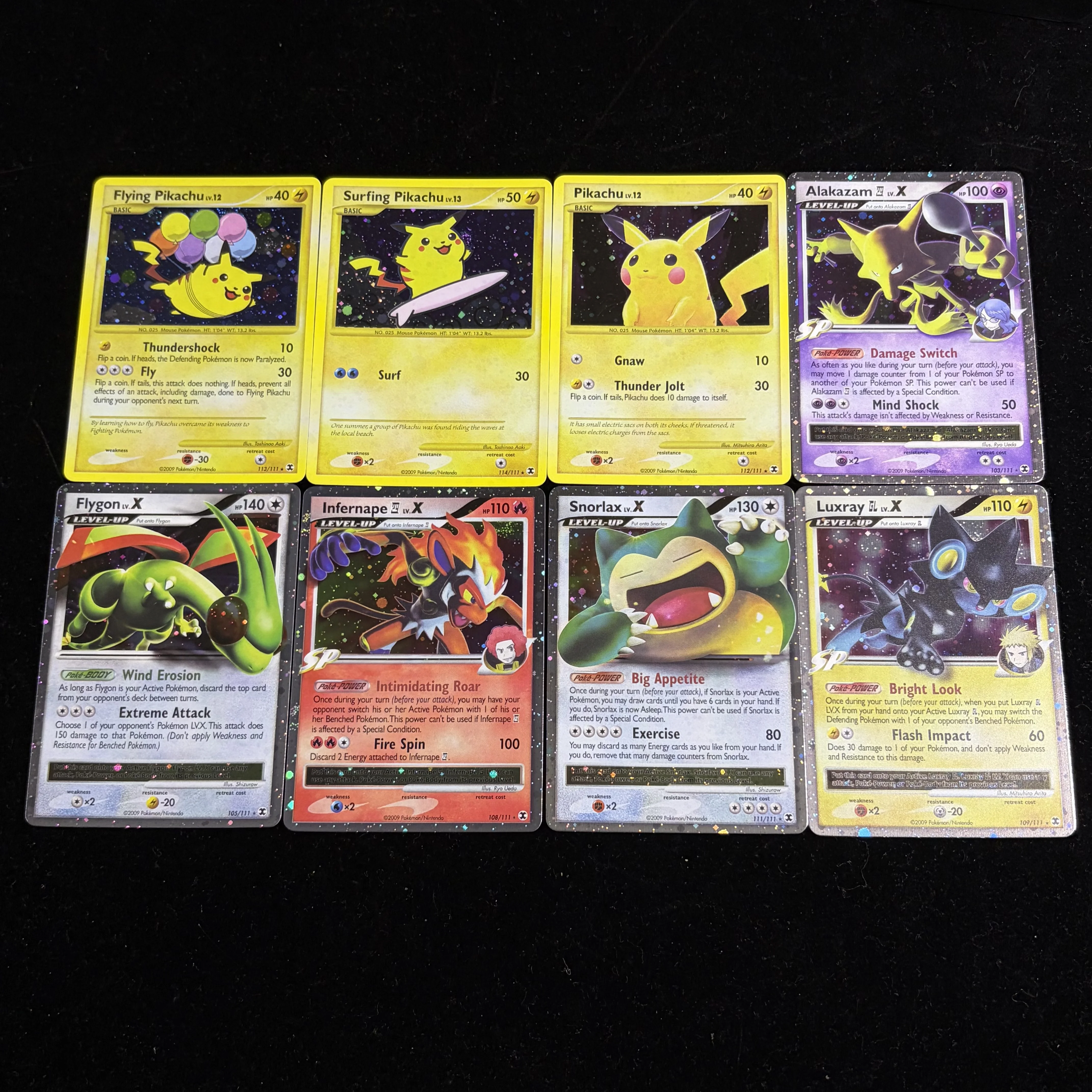 8Pcs PKM Platinum LV-X Lot Cards Supreme Victors Holo Bundle Infernape Flygon Pikachu Foil Game Collect Card PTCG Kids Gift Toys
8Pcs PKM Platinum LV-X Lot Cards Supreme Victors Holo Bundle Infernape Flygon Pikachu Foil Game Collect Card PTCG Kids Gift Toys