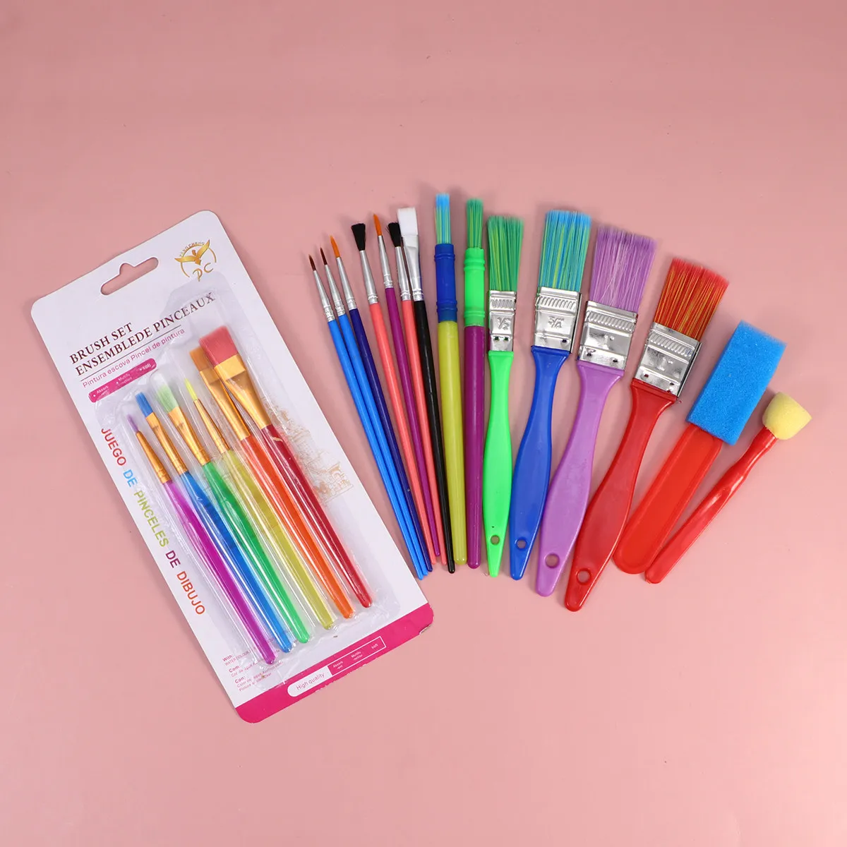 21Pcs Painting Brush Set Nylon Bristles Ergonomic Handles for Watercolor Acrylic Art Craft DIY Learning Creative Drawing
21Pcs Painting Brush Set Nylon Bristles Ergonomic Handles for Watercolor Acrylic Art Craft DIY Learning Creative Drawing