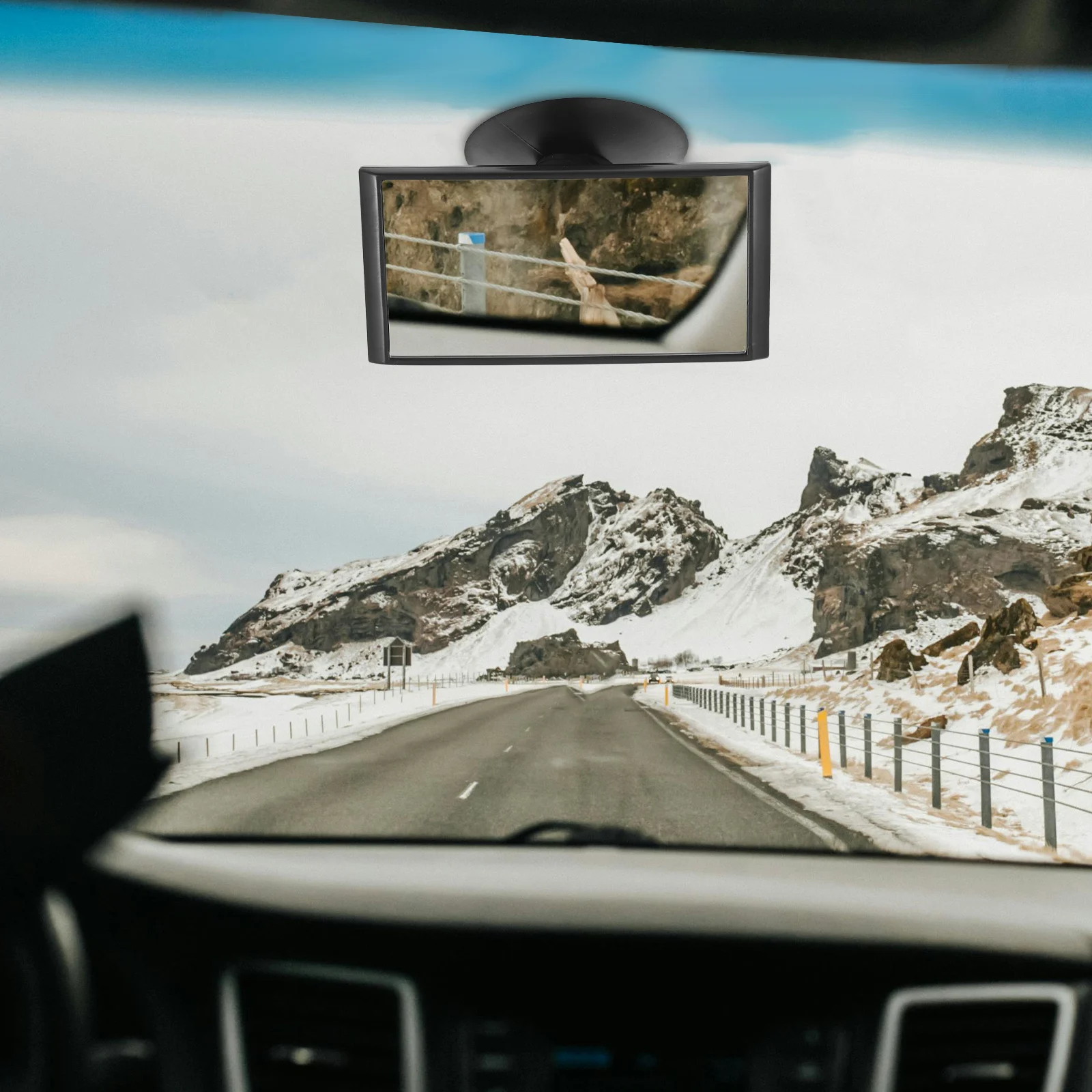 Curved Auto Rearview Mirror with Suction Mount Rotatable Compact Design Vehicle Interior Mirror for Clear Surroundings
Curved Auto Rearview Mirror with Suction Mount Rotatable Compact Design Vehicle Interior Mirror for Clear Surroundings