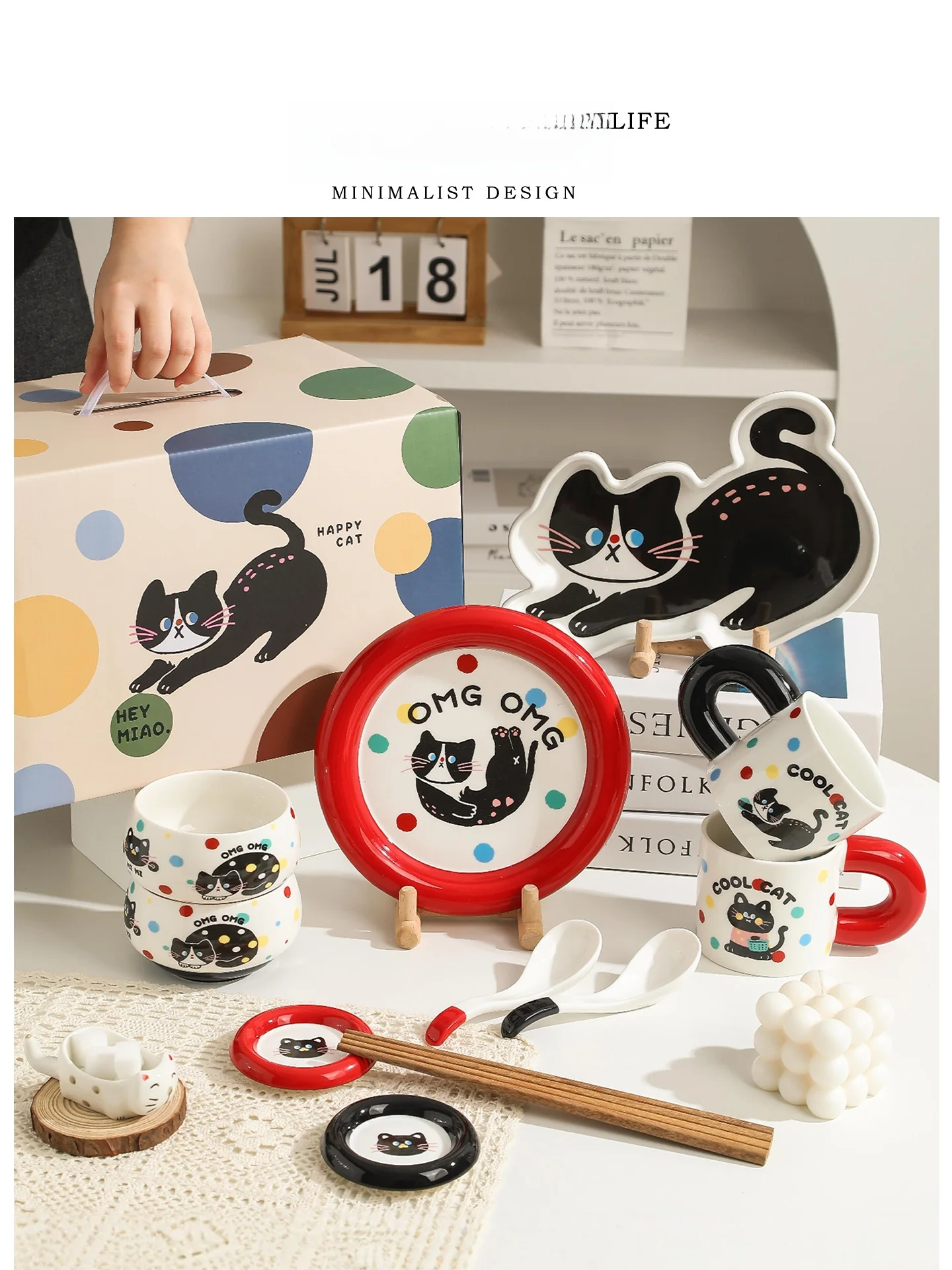 Милый обеденный набор Cerc Tlife: мультяшные тарелки и миски, высокая эстетическая ценность, идеально подходит для подарков, новоселья, свадеб и других мероприятий.
Милый обеденный набор Cerc Tlife: мультяшные тарелки и миски, высокая эстетическая ценность, идеально подходит для подарков, новоселья, свадеб и других мероприятий.