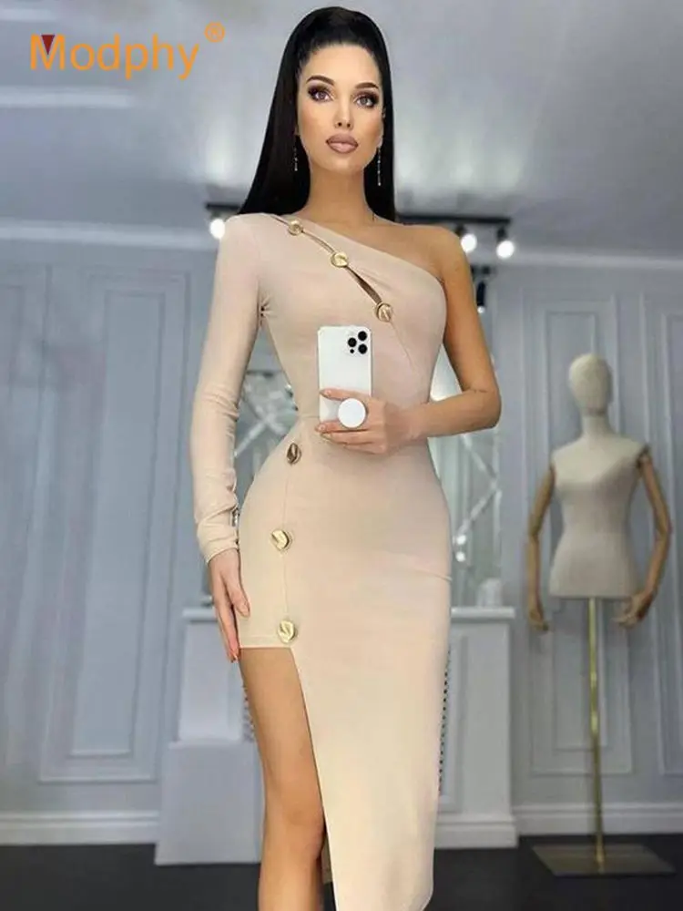 Ladies Black Red Long Sleeve One Shoulder Open Fork Rayon Bandage Dress Button Cocktail Party Bodycon Asymmetrical Dresses
Ladies Black Red Long Sleeve One Shoulder Open Fork Rayon Bandage Dress Button Cocktail Party Bodycon Asymmetrical Dresses