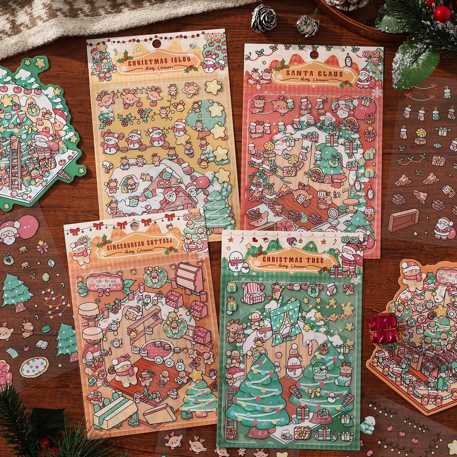 Christmas-Themed Cute Cartoon Sticker Set, Featuring Various Adorable Elements Such as Santa Claus/Snowman/Gingerbread Man, Journal Decoration Materials, Colorful, Healing, Textured, and Transparent, Full of Festive Atmosphere
Christmas-Themed Cute Cartoon Sticker Set, Featuring Various Adorable Elements Such as Santa Claus/Snowman/Gingerbread Man, Journal Decoration Materials, Colorful, Healing, Textured, and Transparent, Full of Festive Atmosphere