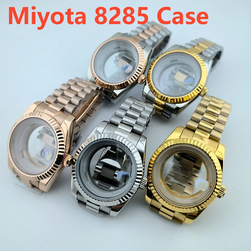 39mm Miyota8285 case watch case stainless steel men automatic watch sapphire glass suitable for 8285 movement watch accessories
39mm Miyota8285 case watch case stainless steel men automatic watch sapphire glass suitable for 8285 movement watch accessories
