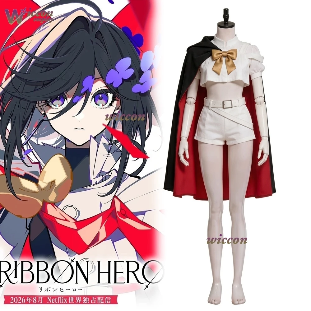 THE RIBBON HERO リボンヒーロー Safiya Battle Suit White Cosplay Costume Set With Cloak Roleplay Outfit For Convention Halloween Party
THE RIBBON HERO リボンヒーロー Safiya Battle Suit White Cosplay Costume Set With Cloak Roleplay Outfit For Convention Halloween Party