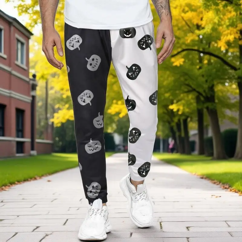 Men Casual Black White Patch Stich Cargo Pants Sweatpants Man Halloween Pumpkin Print Gym Sports Fitness Hip Hop Jogger Trousers
Men Casual Black White Patch Stich Cargo Pants Sweatpants Man Halloween Pumpkin Print Gym Sports Fitness Hip Hop Jogger Trousers