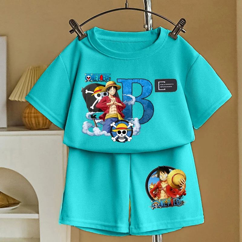 Luffy Letter Kid Outfit One Piece Boy Tracksuit Suit Summer Short Sleeve Children Clothes Set Anime Toddler T Shirt Shorts 2pcs
Luffy Letter Kid Outfit One Piece Boy Tracksuit Suit Summer Short Sleeve Children Clothes Set Anime Toddler T Shirt Shorts 2pcs