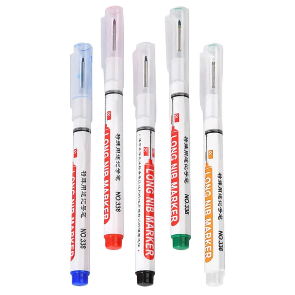 5pcs Marker Pen Long Deep Hole Carpenter Construction Tools Metal Paint Pen Woodworking Marker Waterproof Quick Dry
5pcs Marker Pen Long Deep Hole Carpenter Construction Tools Metal Paint Pen Woodworking Marker Waterproof Quick Dry
